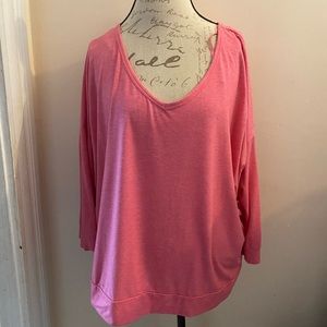 Pink 3/4 sleeve top